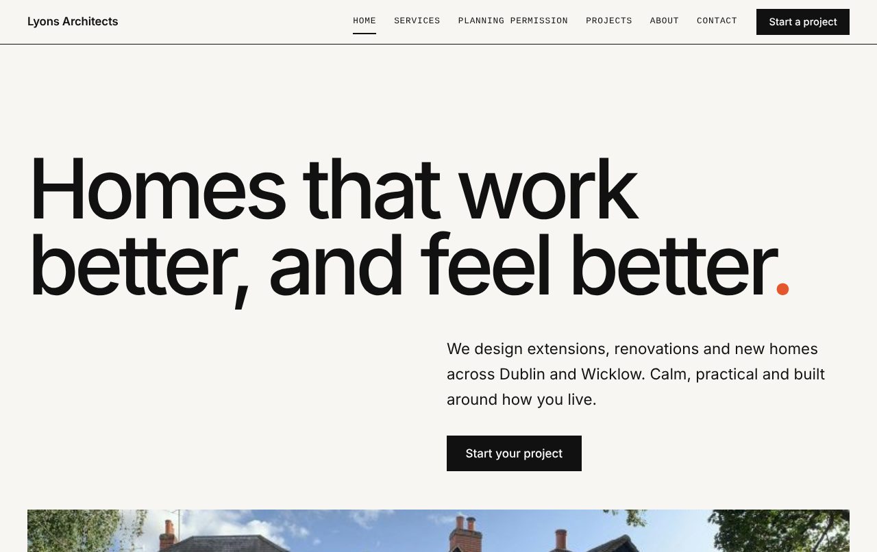A sample home page in the Studio design (minimal, editorial)